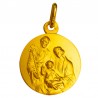 medaille bapteme la creche or 