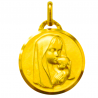 medaille bapteme vierge enfant en affection or