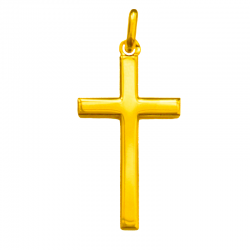 pendentif bapteme croix symbole de foi or 