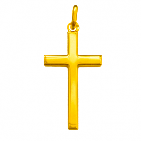 pendentif bapteme croix symbole de foi or 