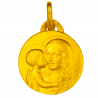 medaille bapteme vierge mere or