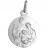 medaille bapteme la creche argent