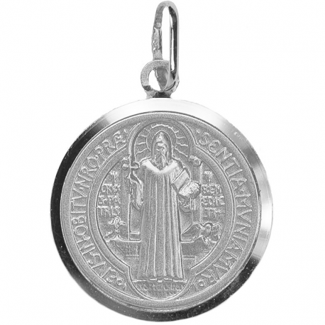 medaille bapteme saint benoit argent