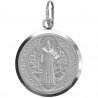 medaille bapteme saint benoit argent