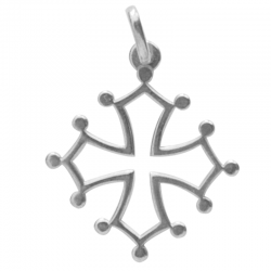 pendentif croix occitane ajourée argent 