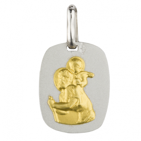 medaille bapteme saint christophe or argent