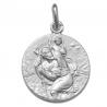 medaille bapteme saint christophe conducteur argent