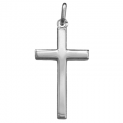 pendentif croix symbole de foi argent