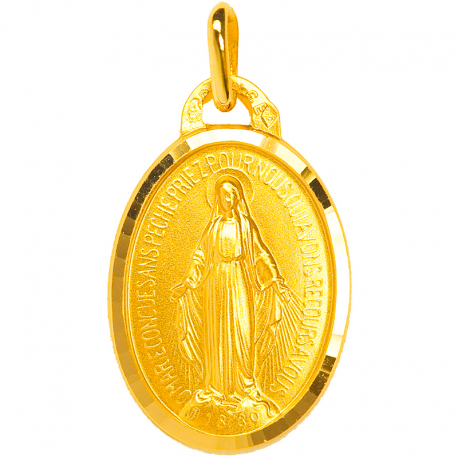 medaille miraculeuse de lumiere or 