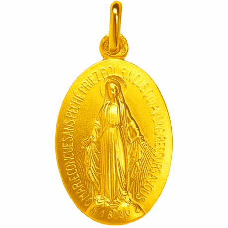 medaille miraculeuse notre dame rue du bac or