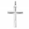 pendentif croix lisere argent