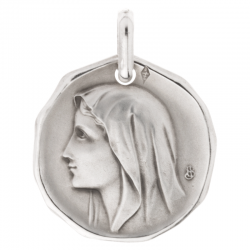 medaille bapteme vierge transfiguree argent