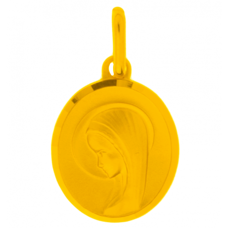 medaille bapteme vierge en oraison or 