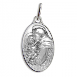 medaille bapteme saint antoine argent