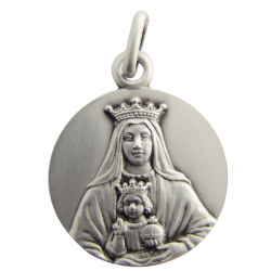 medaille bapteme notre dame couronnee coromoto argent