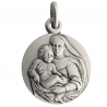 medaille bapteme vierge revillon argent