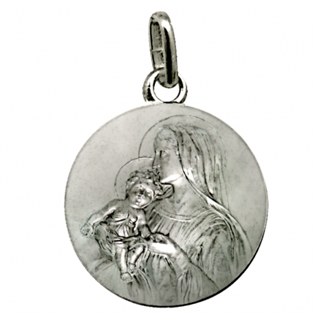 medaille bapteme vierge admirable argent