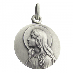 medaille bapteme virgo infans argent