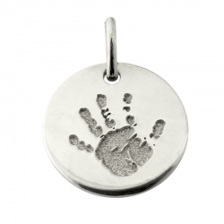 medaille bapteme petite main argent 