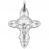 pendentif bapteme croix christ ornements argent