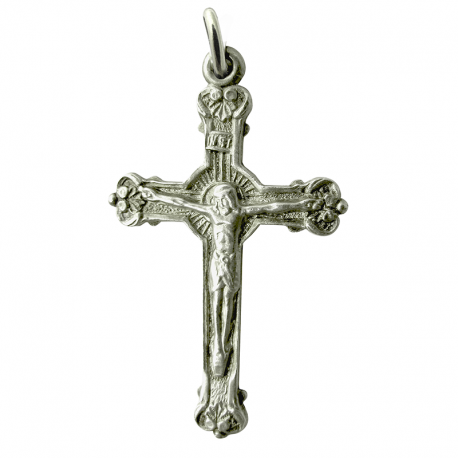 pendentif bapteme christ gloire argent