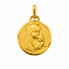 Médaille Vierge à l'enfant en affection (plaqué or)