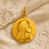 Médaille Vierge en prière (plaqué or)