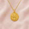 Médaille Vierge mère (plaqué or)