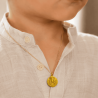 Médaille Vierge à la Couronne (plaqué or)