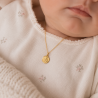 Médaille Vierge à l'enfant en affection (plaqué or)