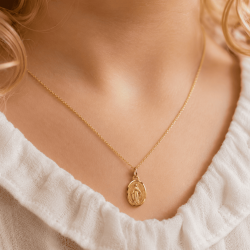 Médaille Miraculeuse de lumière (plaqué or)