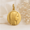 Médaille Vierge Gracieuse (plaqué or)