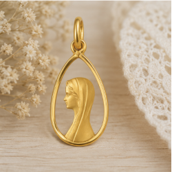 Médaille Vierge jeune...
