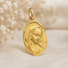 Médaille Vierge douce (plaqué or)