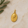 Médaille Vierge confiante (plaqué or)
