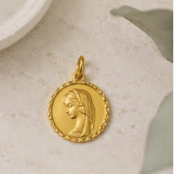 Médaille Vierge d'Amour (plaqué or)