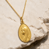 Médaille Vierge jeune (plaqué or)