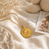 Médaille Vierge présente (plaqué or)