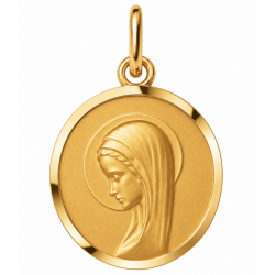Médaille Vierge en oraison (plaqué or)