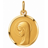 Médaille Vierge en oraison (plaqué or)