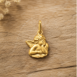Pendentif ange (plaqué or)