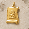 Médaille Grand Ange au parchemin (plaqué or)