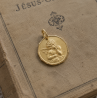 Médaille Séraphin biseauté (plaqué or)