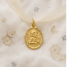 Médaille Angelot ovale (plaqué or)