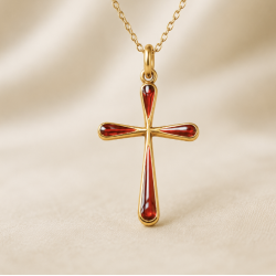 Pendentif Croix rouge...
