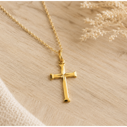 Pendentif Croix à la rosace...