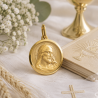 Médaille Jésus Christ brillant (plaqué or)