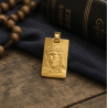 Le christ souffrant rectangulaire (plaqué or)