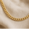 Chaine Maille Gourmette Plaqué Or