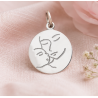 Médaille Visage de la Vierge à l'Enfant (argent)